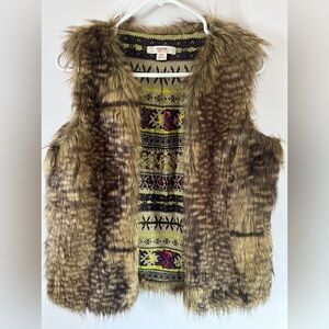 Mossimo Y2K faux fur vest